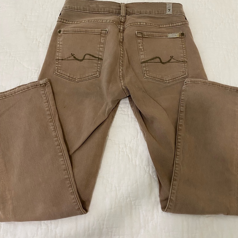 7 For All Mankind Tan Jeans